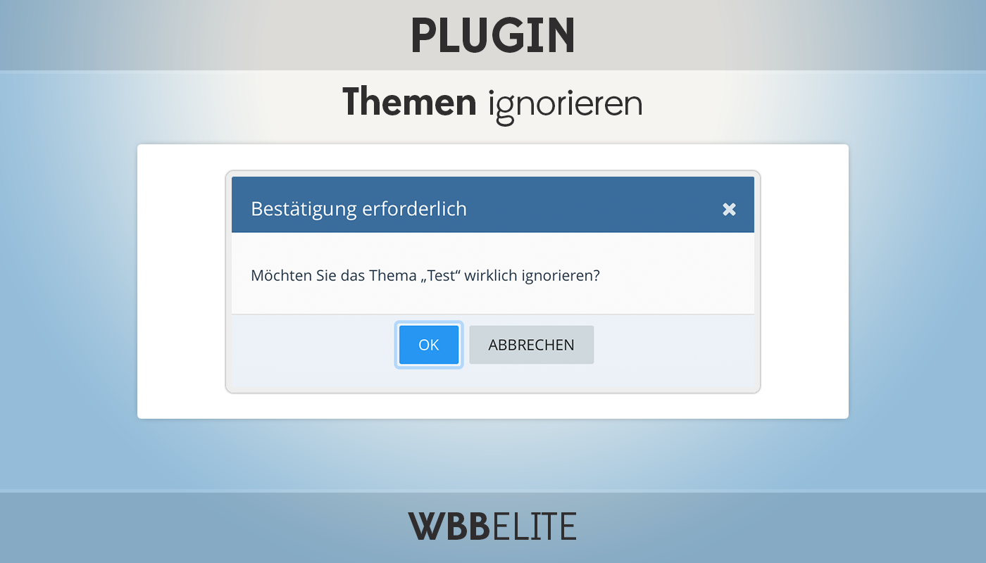Themen ignorieren 2.0
